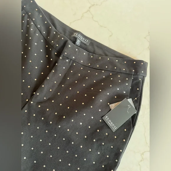 NWT Eloquii Sequin Black Capris - size 14 - Picture 4 of 10